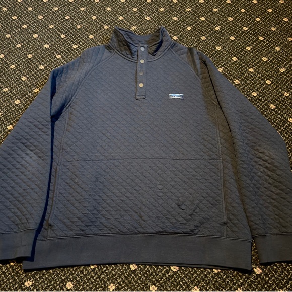 L.L. Bean Other - LL Bean Men's Quilted Sweatshirt, Mockneck